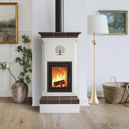 木材采暖炉 - NOBILE 4 LEVELS - Cerampiù Srl - 电动 / 8 kW / 多燃料