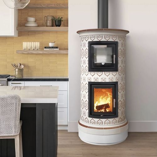 木材采暖炉 - BUFFET - Cerampiù Srl - 电动 / 8 kW / 多燃料