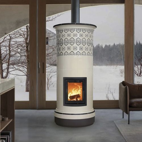 木材采暖炉 - ALPINA 6 LEVELS - Cerampiù Srl - 电动 / 8 kW / 多燃料