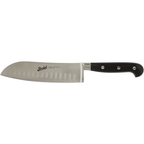 带树脂手柄厨房刀 - ADHOC SANTOKU 18 BLACK - Berkel - 不锈钢刀片