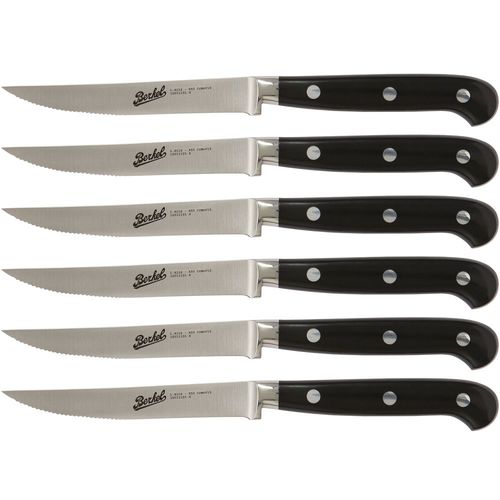 带树脂手柄牛排刀 - ADHOC SET OF 6 SERRATED - Berkel - 不锈钢刀片