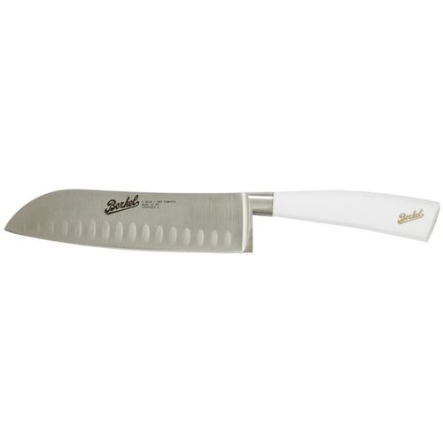 带树脂手柄厨房刀 - ELEGANCE SANTOKU 18 WHITE - Berkel - 不锈钢刀片