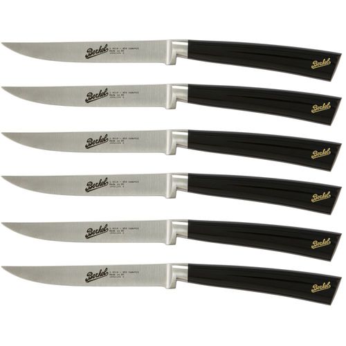 带树脂手柄牛排刀 - ELEGANCE SET OF 6 BLACK - Berkel - 不锈钢刀片