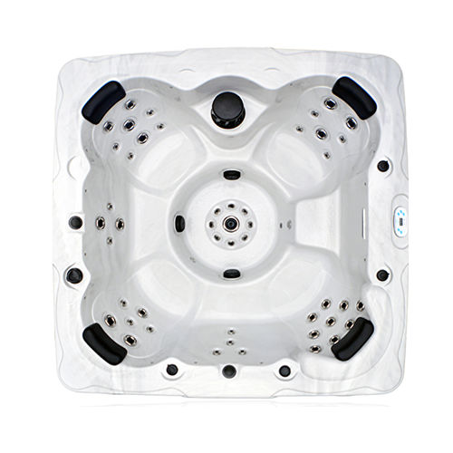 地上水疗浴缸 - CS-7 - Catalina Spas - 正方形 / 7人座 / 木质