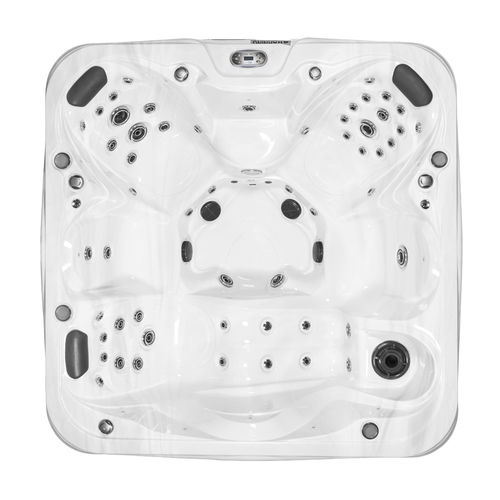 地上水疗浴缸 - P-400 - Catalina Spas - 正方形 / 6人座 / 木质