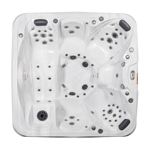 地上水疗浴缸 - P-600 - Catalina Spas - 正方形 / 6人座 / 木质