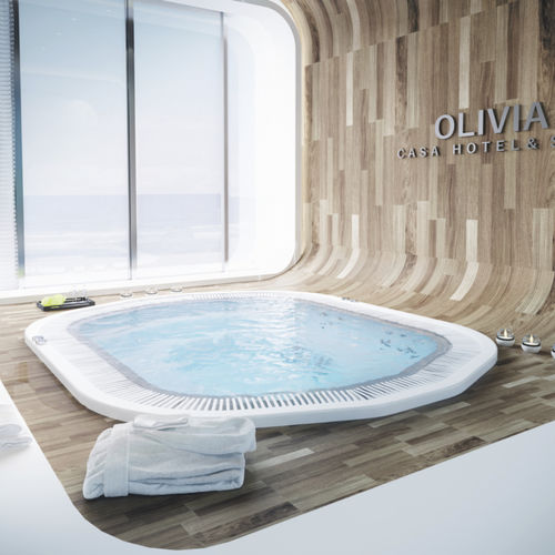 嵌入式水疗浴缸 - Olivia - Catalina Spas - 地上 / 其他形状 / 七人座
