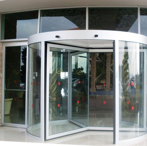 旋转门 - ICAT® - RSA Door Systems - 入口 / 铝制 / 不锈钢
