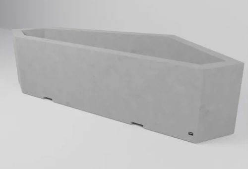 混凝土花坛 - Sirolis - 六角形 / 3D打印 / 重复使用型