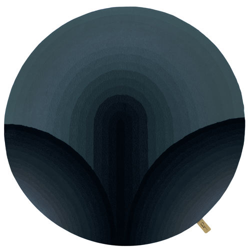 现代风格地毯 - TAPIS ROND - NELAMBO - INSPIRATION VEGETAL LOTUS  - Studio Gazelles - 几何 / 羊毛 / 圆形