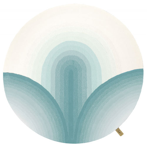 现代风格地毯 - Tapis NELAMBO - INSPIREE DE A NATURE ET DU LOTUS  - Studio Gazelles - 几何 / 羊毛 / 圆形