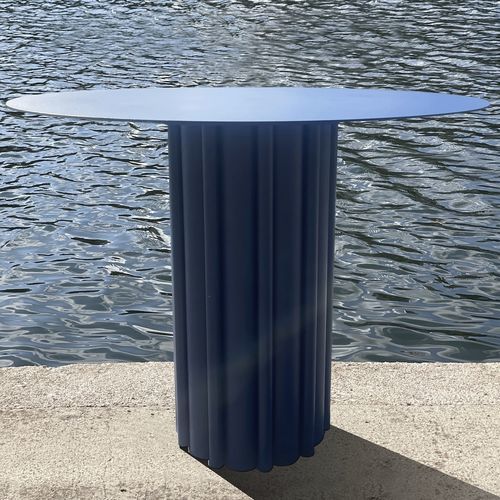 现代风格桌 - Table PIVOINE plateau diam&egrave;tre 90cm (12 coloris) - Studio Gazelles - 金属 / 金属桌脚 / 圆形