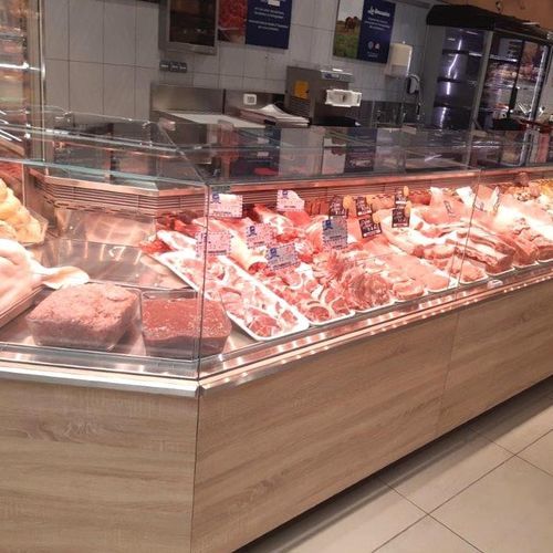柜台冷藏展示柜 - VISUALIS MEAT - Eurocryor - 用于肉店 / 金属 / 带门