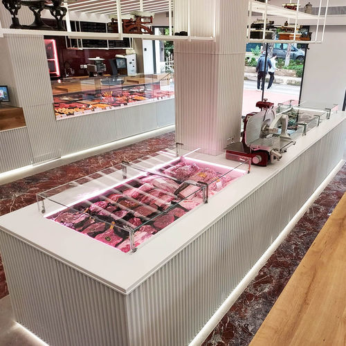 岛台冷藏展示柜 - UNICO MEAT - Eurocryor - 用于肉店 / 金属 / 带门