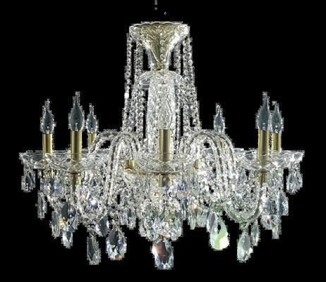 现代风格枝形吊灯 - 0504 - CRISTALUX LIGHTING DESIGN - 水晶 / 6灯泡 / 8灯泡