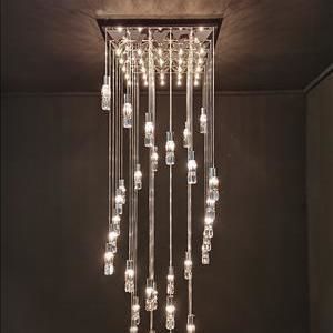 现代枝形吊灯 - 725/25+36 - CRISTALUX LIGHTING DESIGN - 不锈钢 / 水晶 / 商用