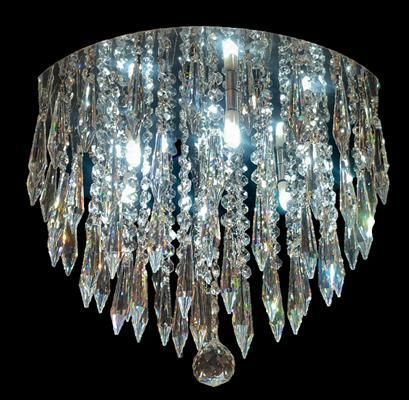 现代风格顶灯 - 842 series - CRISTALUX LIGHTING DESIGN - 圆形 / 不锈钢 / 水晶