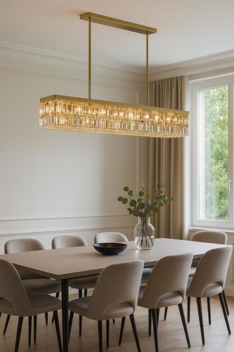 现代风格顶灯 - 1309 - CRISTALUX LIGHTING DESIGN - 长方形 / 不锈钢 / 水晶