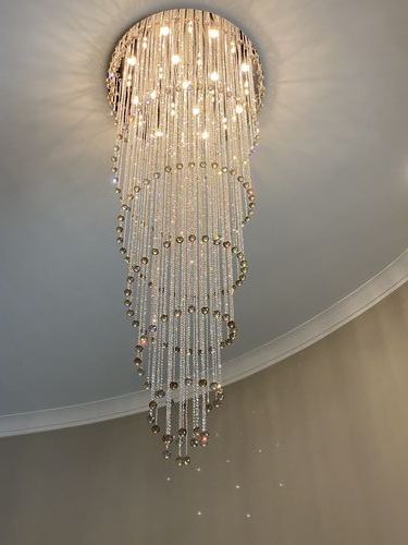 现代风格枝形吊灯 - 00701 series - CRISTALUX LIGHTING DESIGN - 不锈钢 / 水晶 / 商用