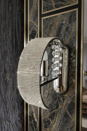 现代风格壁灯 - 4206/1C - CRISTALUX LIGHTING DESIGN - 室内 / 不锈钢 / 水晶