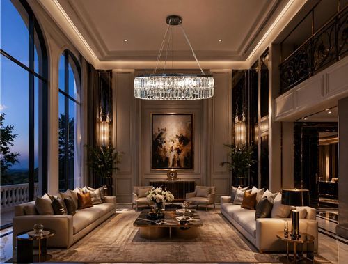 现代风格枝形吊灯 - X5 series - CRISTALUX LIGHTING DESIGN - 金属 / 玻璃 / 商用