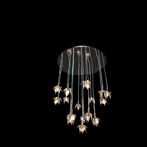 传统风格顶灯 - P1703 - CRISTALUX LIGHTING DESIGN - 圆形 / 不锈钢 / LED式