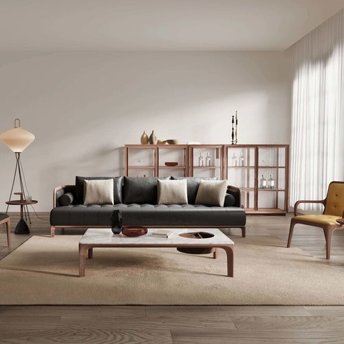 现代风格沙发 - RU DIAN - DASH CASA GROUP CO.LTD - 用于室内 / 布料 / 胡桃木
