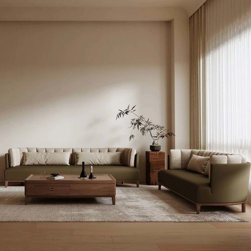 现代风格沙发 - SHAN ZHU  - DASH CASA GROUP CO.LTD - 用于室内 / 布料 / 美国胡桃木