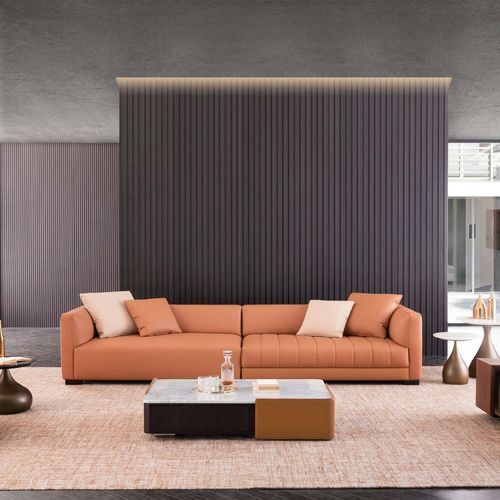 现代茶几 - VOLVER - DASH CASA GROUP CO.LTD - 皮质 / MDF / 大理石