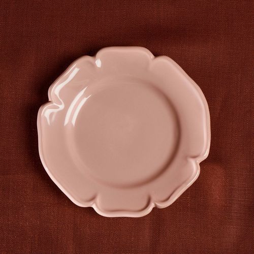 甜品盘子 - MAISON PICHON - 圆形 / 釉面陶瓷 / 单色