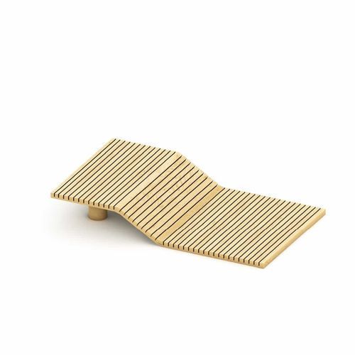 现代长椅 - RC1014-M - ASLIPARK ÇEVRE TASARIM VE MÜH. SAN. DIŞ TİC. LTD. ŞTİ (Robiwood) - 不锈钢 / 刺槐木 / 无靠背