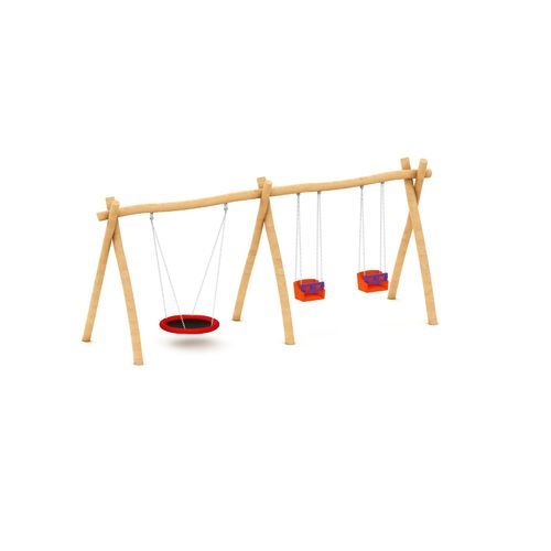 木质秋千椅 - SK1028-N - ASLIPARK ÇEVRE TASARIM VE MÜH. SAN. DIŞ TİC. LTD. ŞTİ (Robiwood) - 花园 / 双人 / 三人座