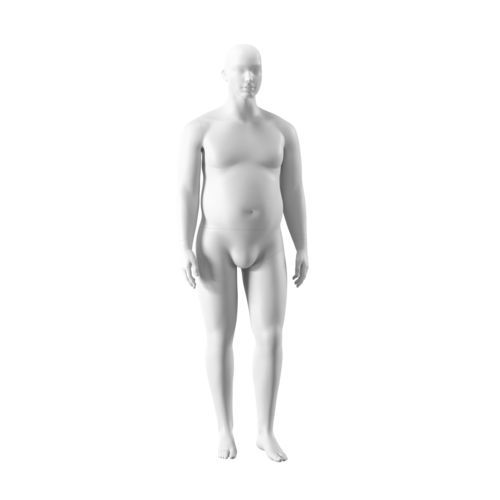 大码男性模特模型 - MORM102H071_WH - Best Mannequins BV - 抽象风格 / 玻璃纤维 / 聚酯