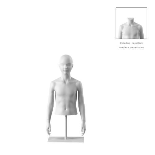 儿童半身模特 - OMTC408H801_WH - Best Mannequins BV - 抽象风格 / 生物复合材料 / 树脂