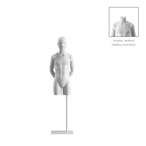 儿童半身模特 - OMTC322H800_WH - Best Mannequins BV - 风格化 / 生物复合材料 / 树脂