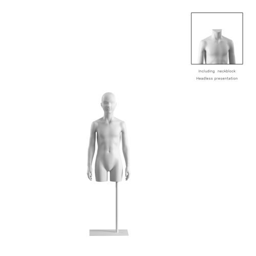 儿童半身模特 - OMTC308H801_WH - Best Mannequins BV - 风格化 / 生物复合材料 / 树脂