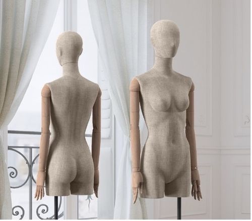 时尚半身模特 - Maison Marlu - Best Mannequins BV - 淬火玻璃 / 木质 / 布料
