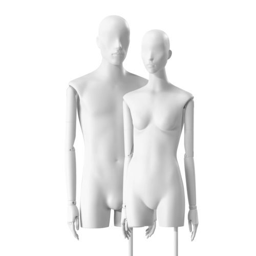 双人半身模特 - Best Mannequins BV - 抽象风格 / 高端 / 白色