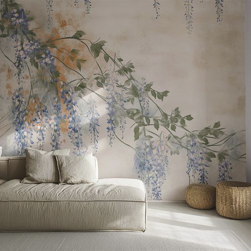 现代风格墙纸 - CELESTIAL WISTERIA - jaWalls - 无纺布 / 印花 / 花朵图案
