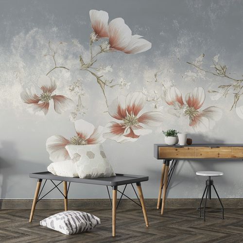 现代墙纸 - WHISPERING PETALS - jaWalls - 印花 / 花卉图案 / 花朵图案
