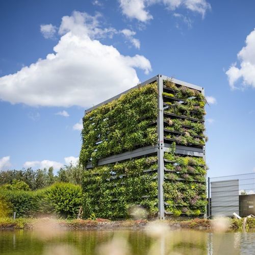金属花坛 - CITYCUBE - EuroLam GmbH - 玻璃 / 长方形 / 模块化