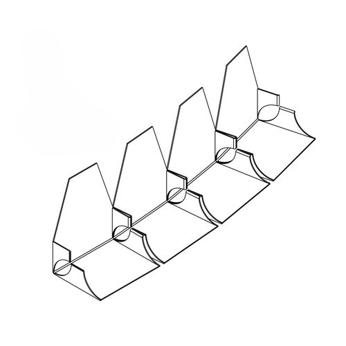 金属型材 - FLEXIBLE VARIANGOLO - Vertebra - 转角 / 预制