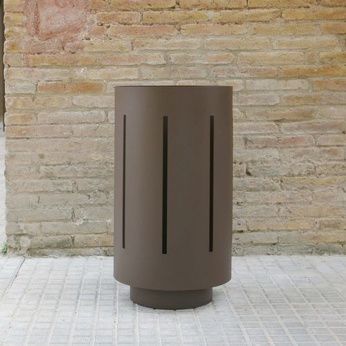 公共垃圾桶 - ROLL series - RYM URBAN FURNITURE, S.L. - 金属 / 带烟灰缸 / 带盖