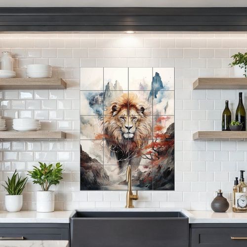 瓷质瓷砖 - LION  - Tempera Art Design - 印花 / 个性化 / 用于室内