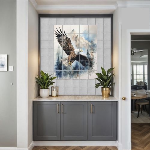 陶瓷厨房防溅板 - EAGLE TILES  - Tempera Art Design - 大理石 / 瓷质 / 动物图案