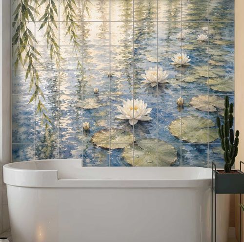 陶瓷马赛克 - WATER LILY POND - Tempera Art Design - 天然饰面 / 用于室内 / 户外