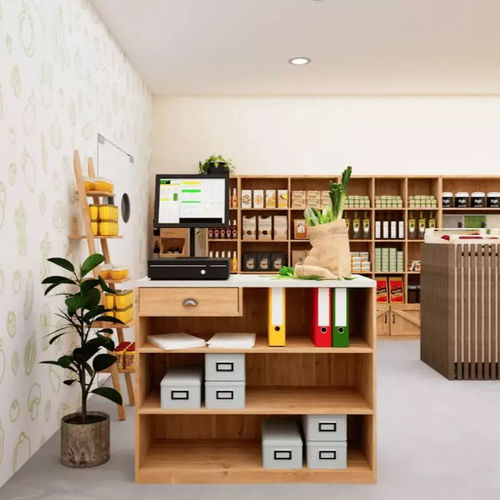 实木柜台 - CO04310.1B - Tradis Design - 直线型 / 模块化 / 耐用