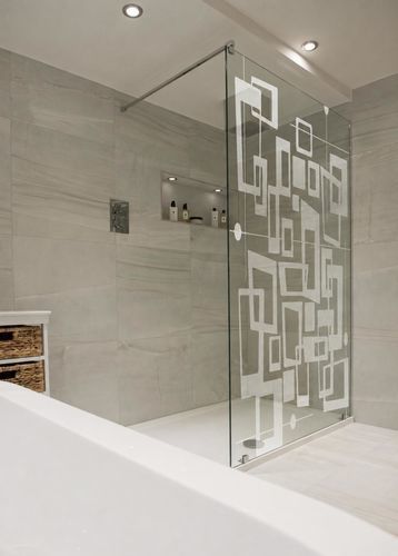 喷砂玻璃板 - GRILLE CONTEMPORAINE - Infiniglass - 结构化 / 装饰 / 有色