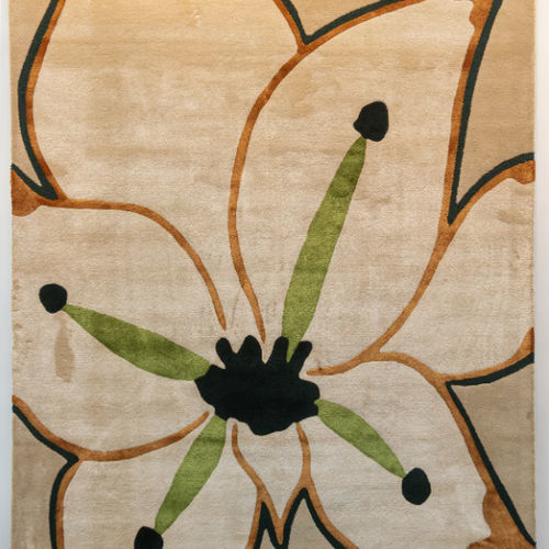 现代地毯 - PASSYFLEUR - L'Atelier Bérengère Guénant - 印花 / 新西兰羊毛 / 丝绸