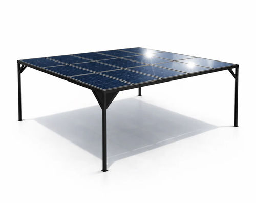 独立凉棚架 - Pergola su Misura Fotovoltaica - LL53 - 铝制 / 活动板条 / 定制